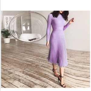 Purple Modest Flowy Dress